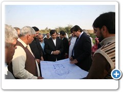 Mr. Shamail Ahmad Khawaja, Commissioner, Gujranwala Division/ Chairman BOT / BOG QDPS  - inspecting various sites for DPS Wazirabad (08 Dec, 2014)